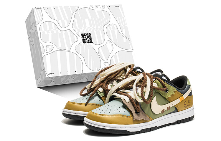 

Кроссовки Nike Dunk, желтый/зеленый