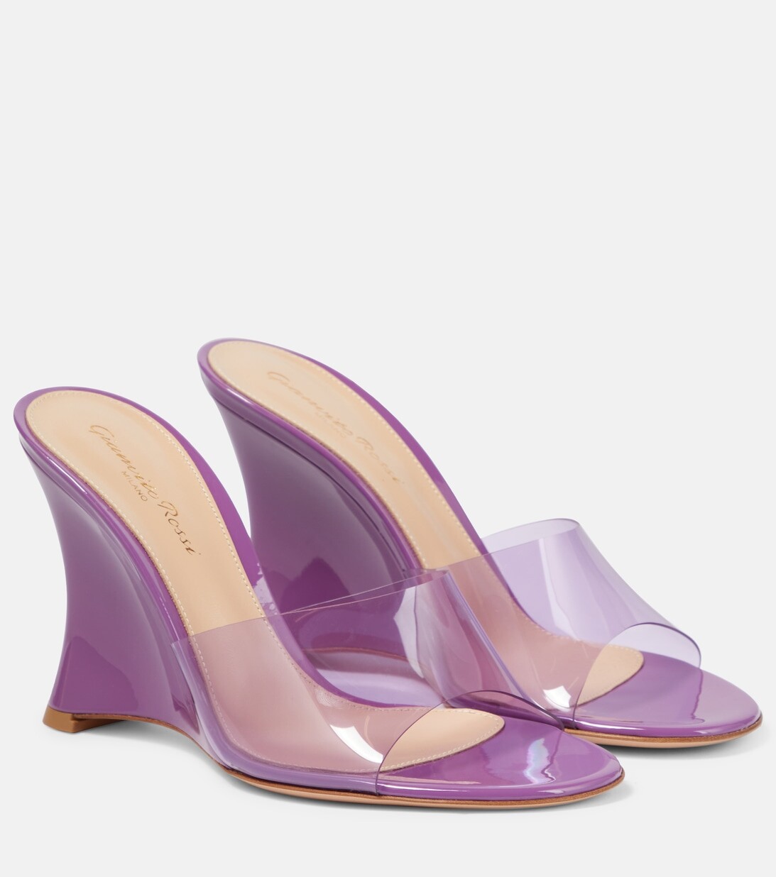 

Мюли Futura 95 на танкетке из ПВХ Gianvito Rossi, фиолетовый
