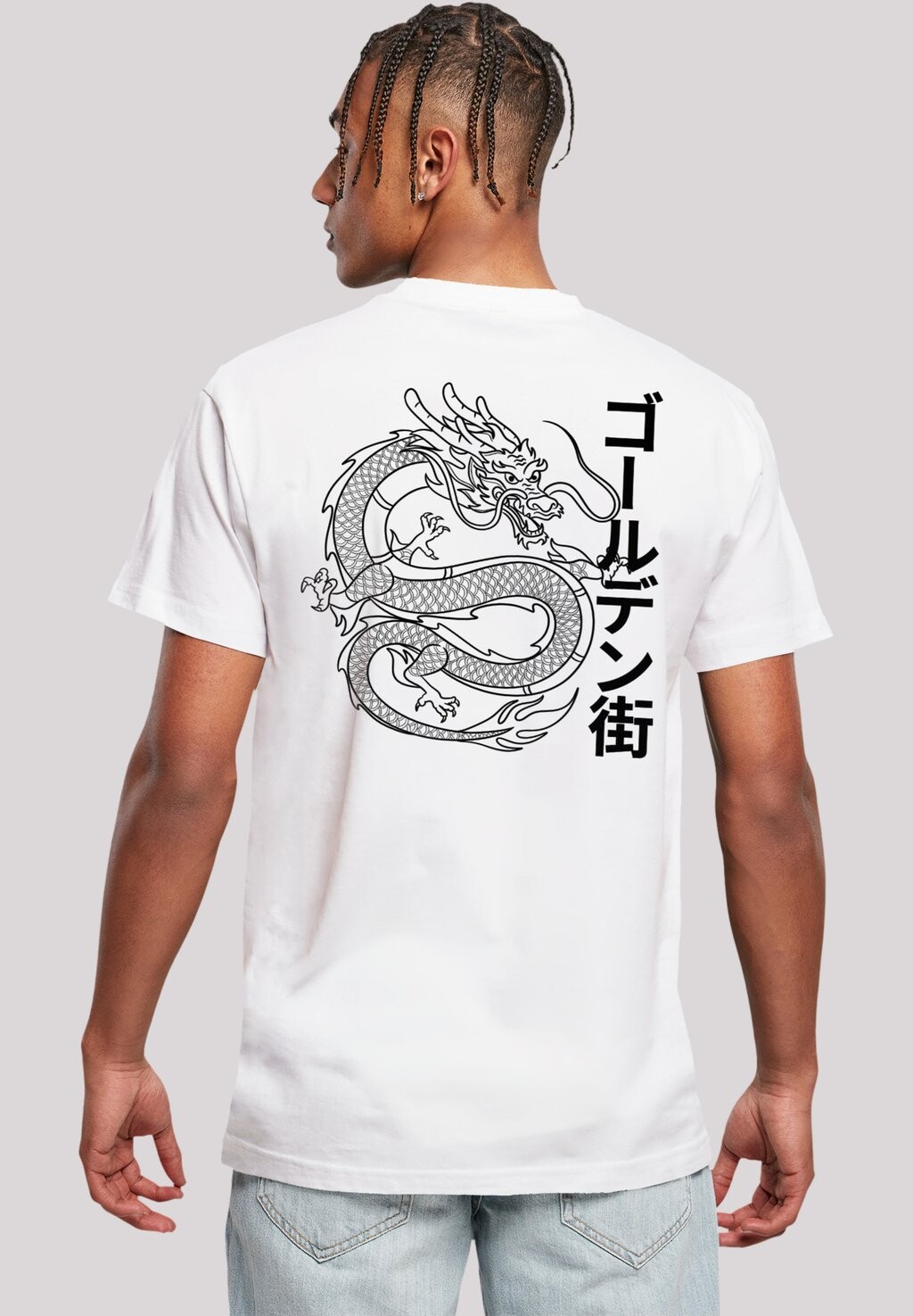

Футболка с принтом DRACHE GOLDEN GAI F4NT4STIC, цвет weiß