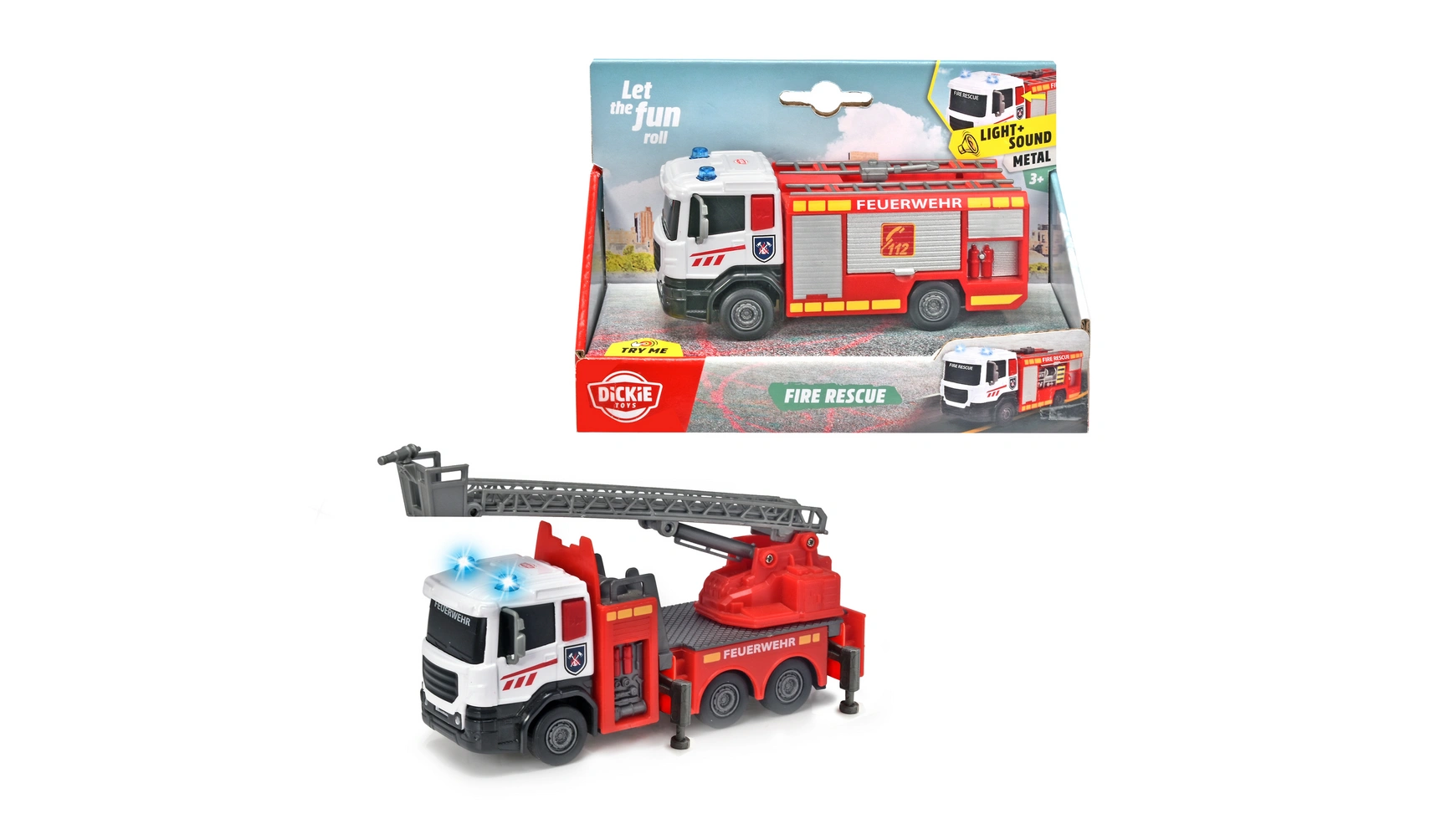 Dickie Toys Scania Fire Rescue, 1 шт, в ассортименте машины dickie пожарная машина с выдвижной лестницей 30 см