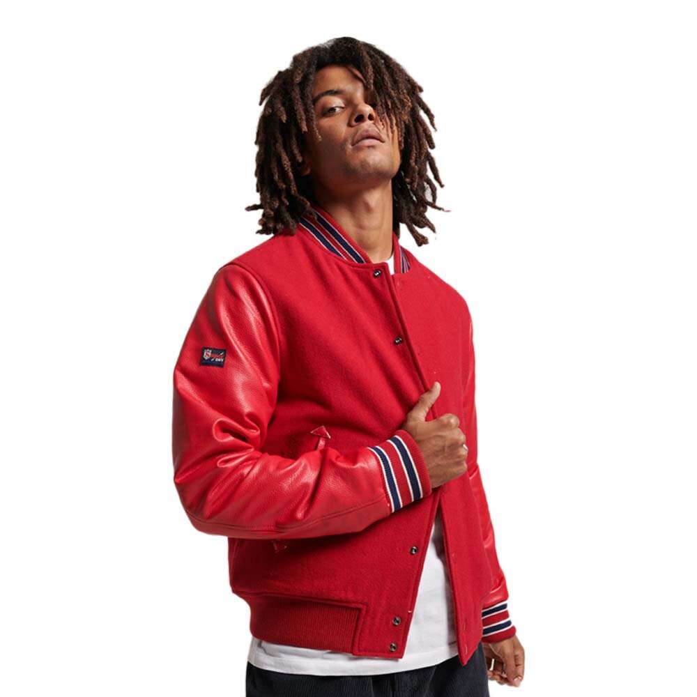 

Куртка Superdry Vintage College Varisty Bomber, красный