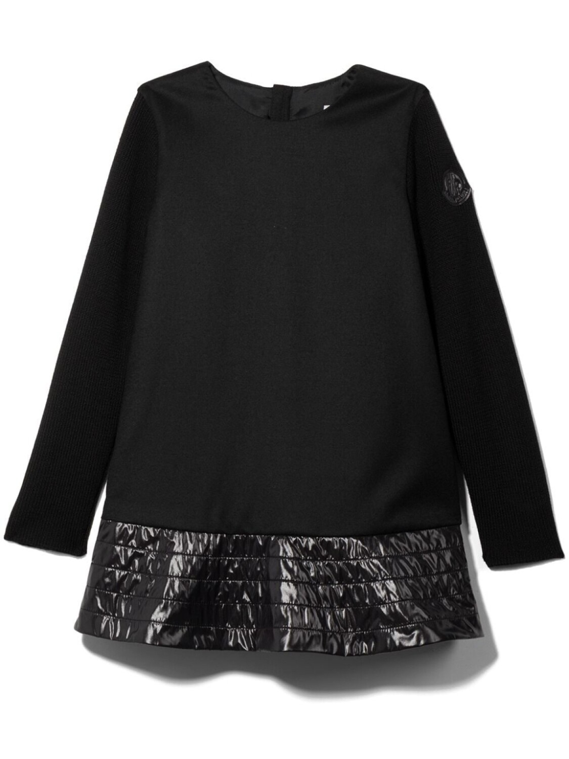 

Платье с длинными рукавами Moncler Enfant, черный