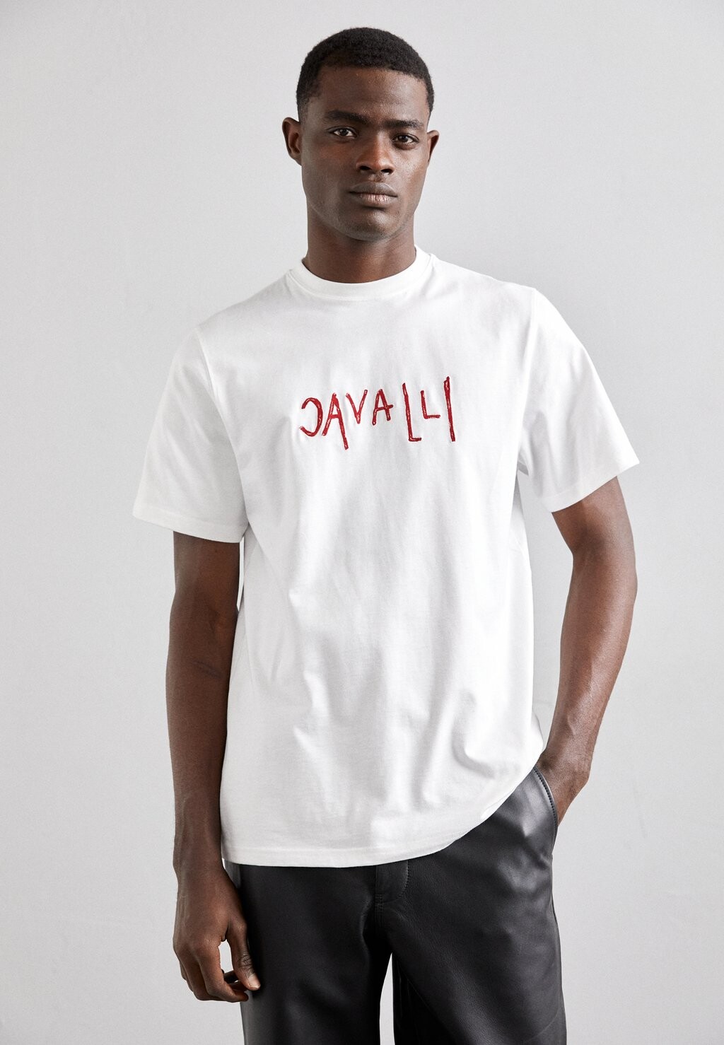 

Футболка с принтом REGULAR FIT Roberto Cavalli, цвет white