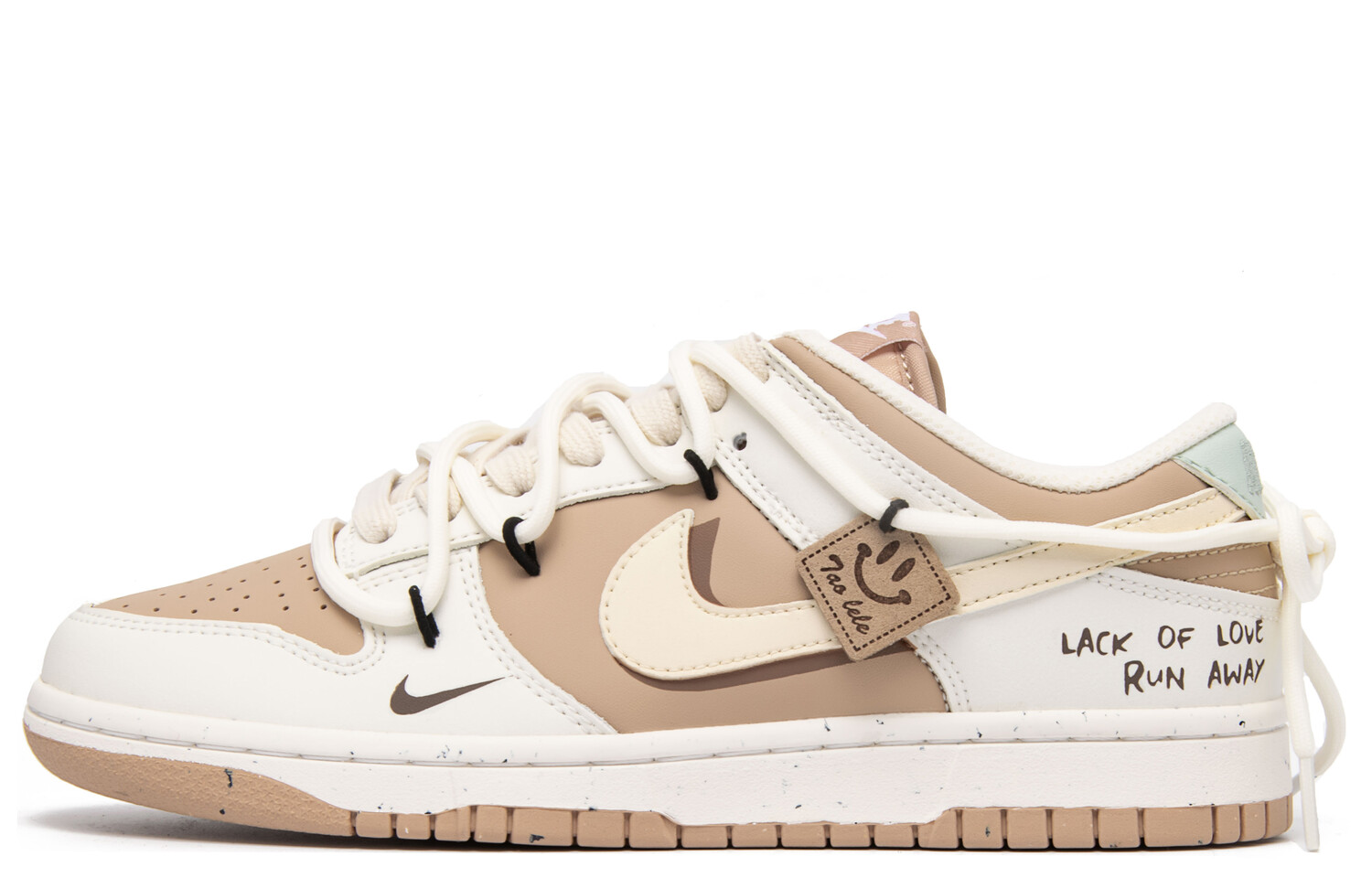 

Кроссовки Nike Dunk Skateboard Shoes Women's Low-Top Beige Brown