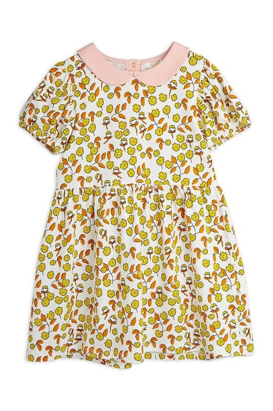 

Mini Rodini Платье детское Цветы, желтый