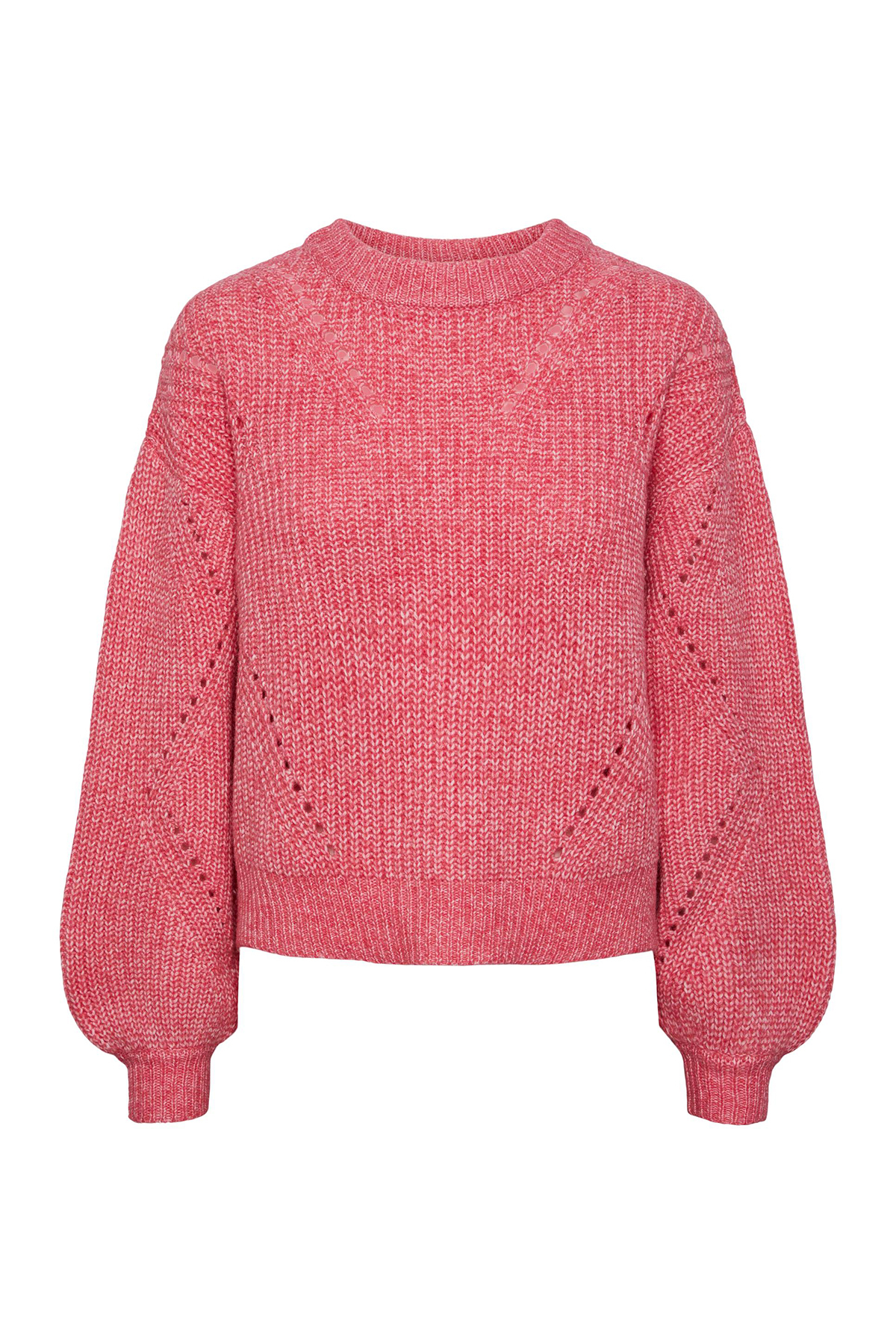 Свитер - Розовый - Классический крой PIECES, розовый свитер розовый классический крой pieces розовый