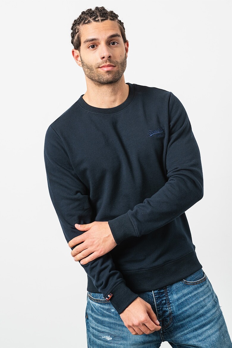 

Толстовка Essential с овальным вырезом Superdry, синий