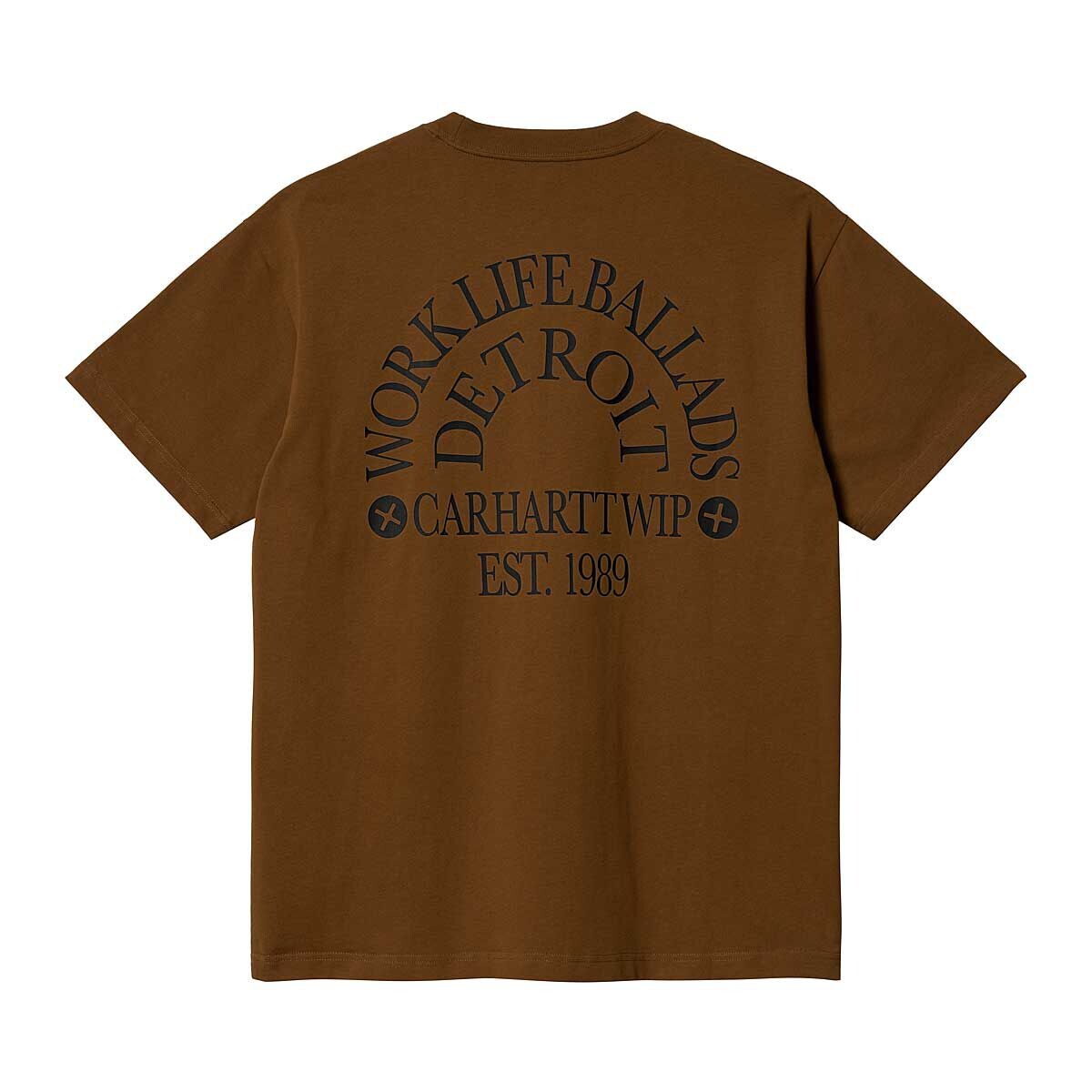 

Футболка S/S Work Varsity T-Shirt Carhartt Wip, цвет Braun/Schwarz
