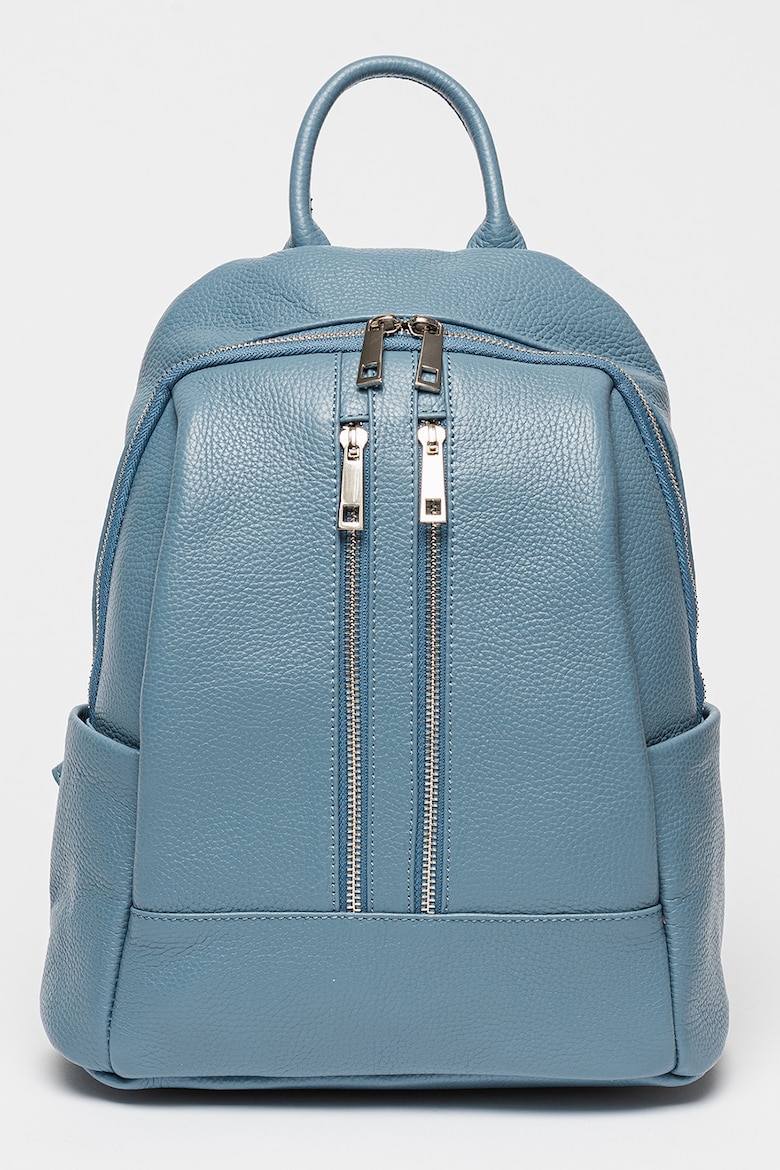 Кожаный рюкзак с несколькими карманами Chiara Canotti, синий рюкзак мужской кожаный большой емкости с несколькими карманами