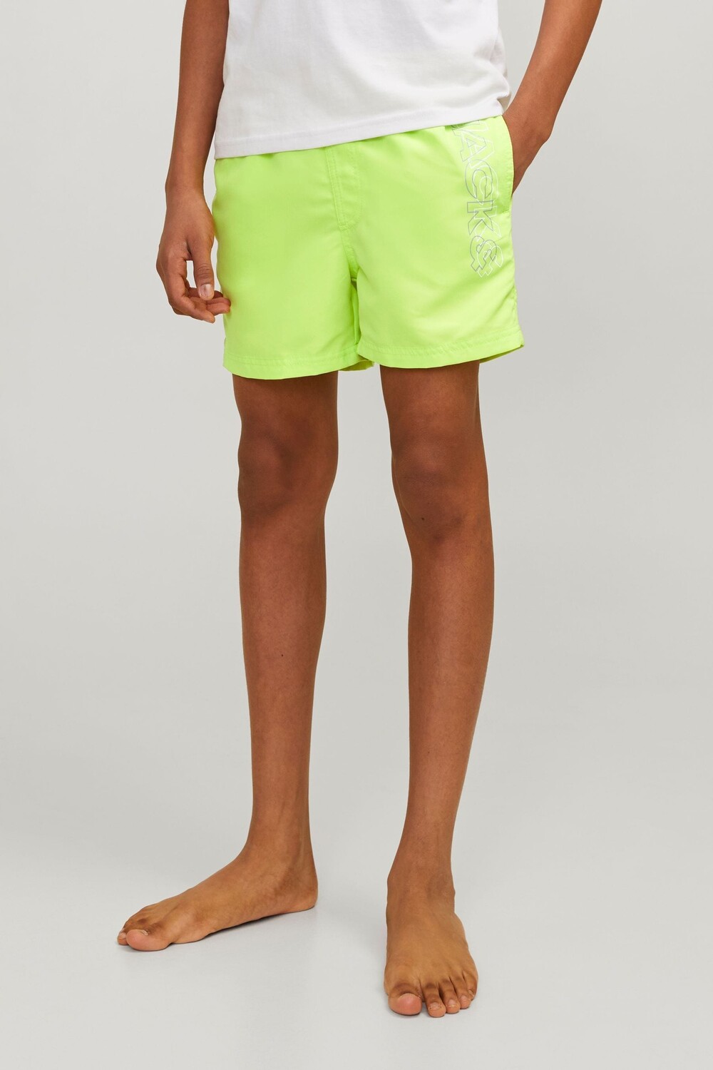 

Шорты для плавания с логотипом сбоку Jack & Jones Junior, зеленый