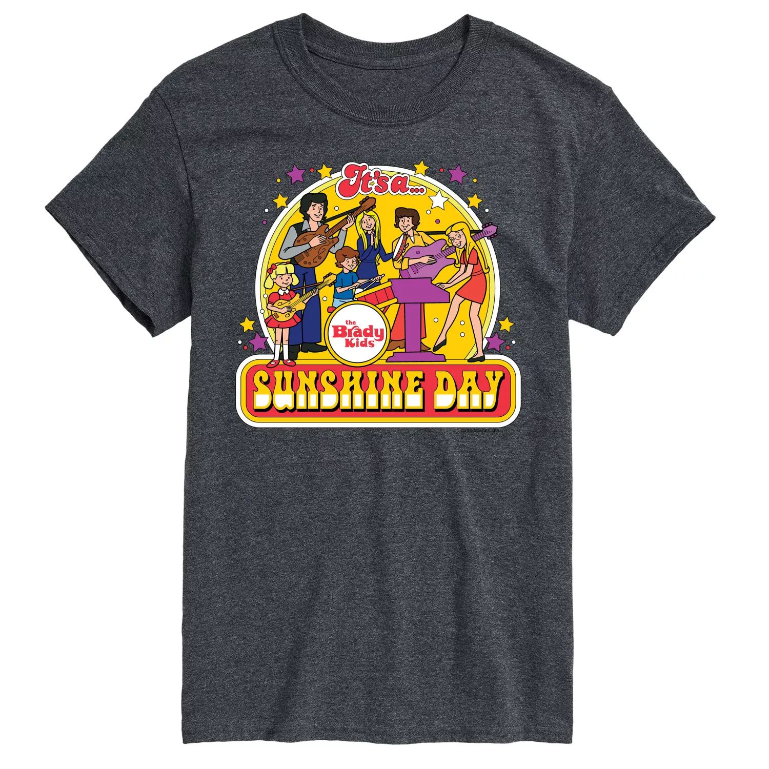 Мужская футболка с рисунком The Brady Bunch Sunshine Day Licensed Character цена и фото