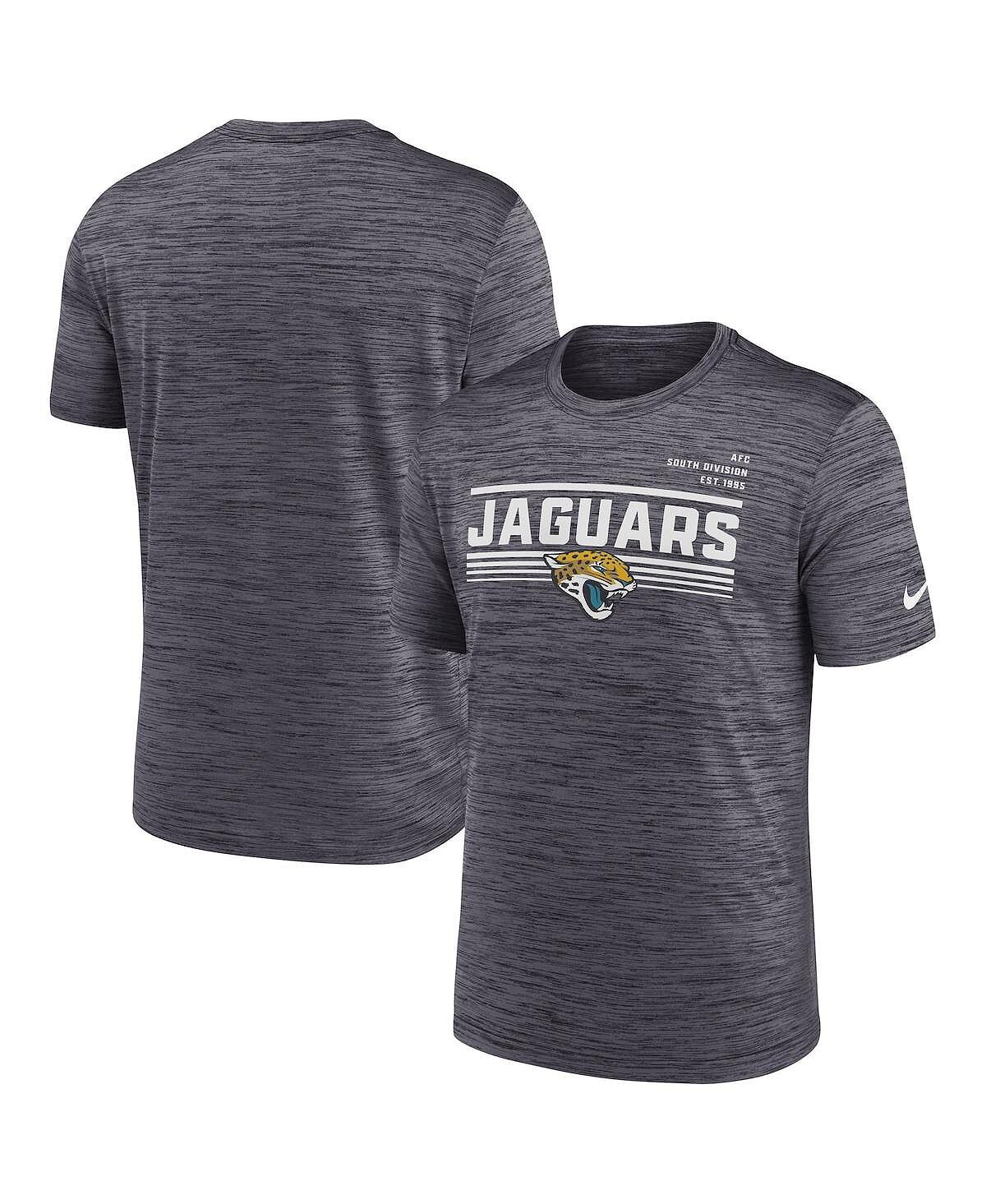 

Мужская антрацитовая футболка Jacksonville Jaguars Yardline Velocity Performance Nike, Черный