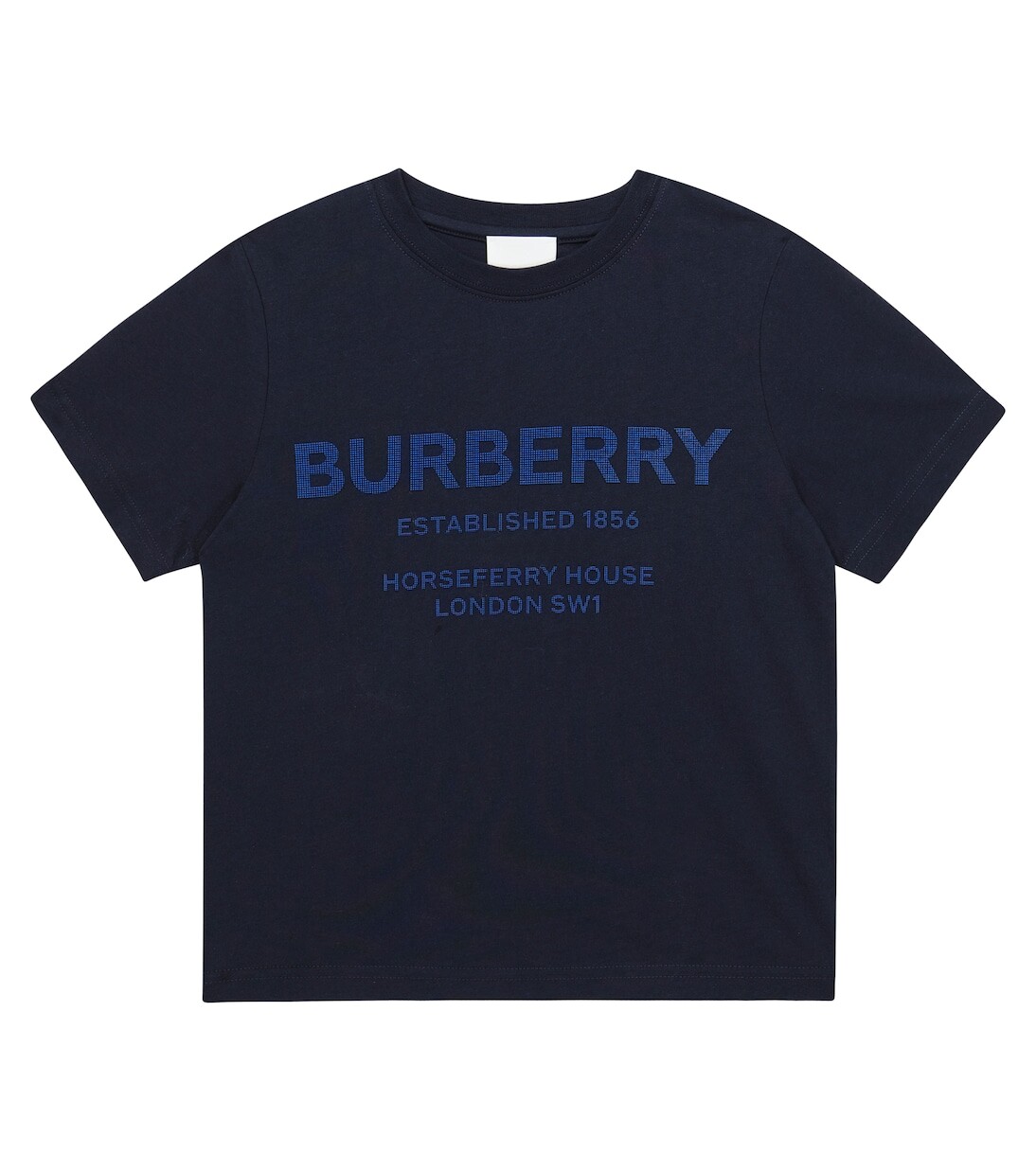 Футболка с логотипом horseferry Burberry Kids, синий