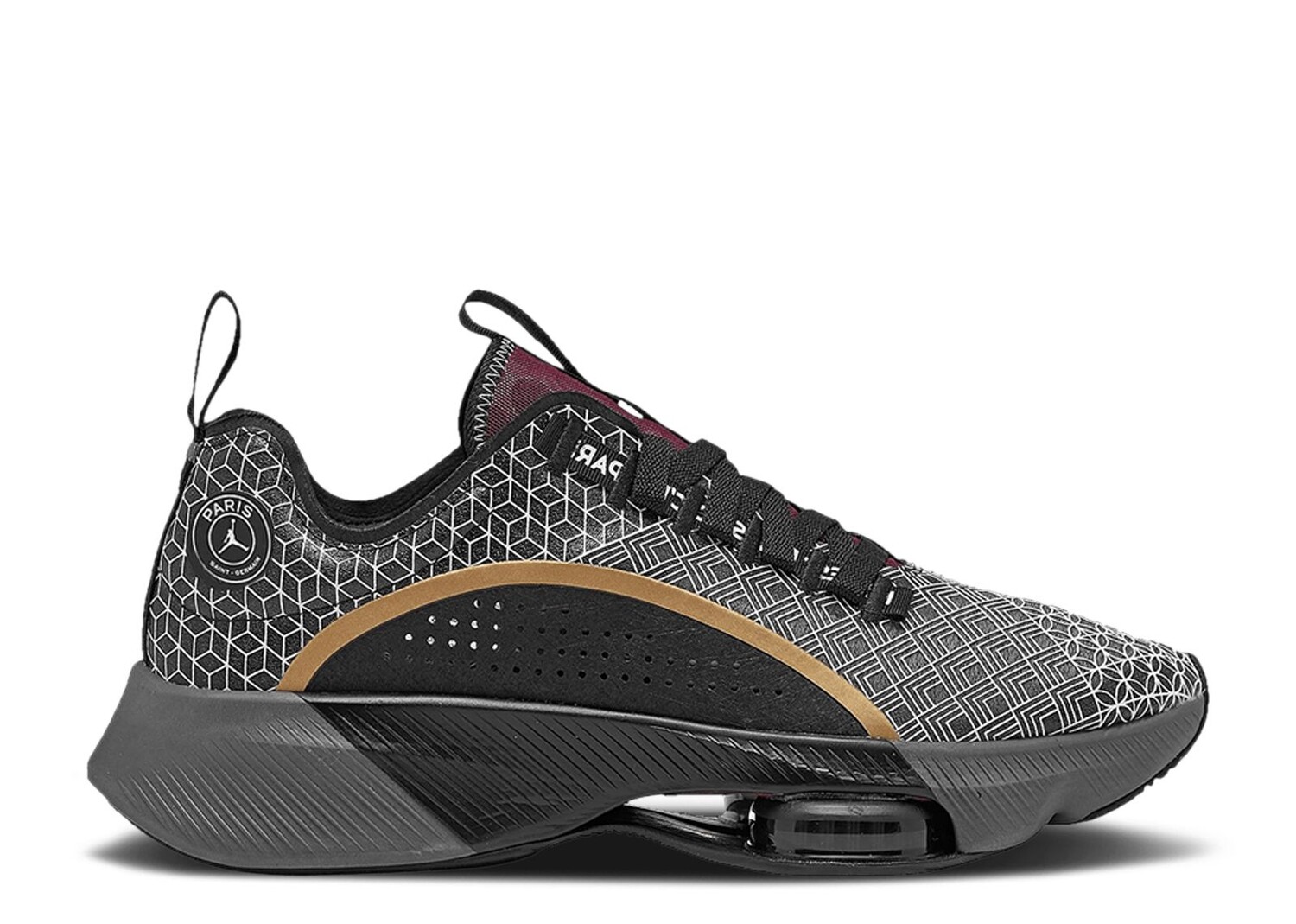 

Кроссовки Air Jordan Paris Saint-Germain X Jordan Air Zoom Renegade 'Black Bordeaux', черный