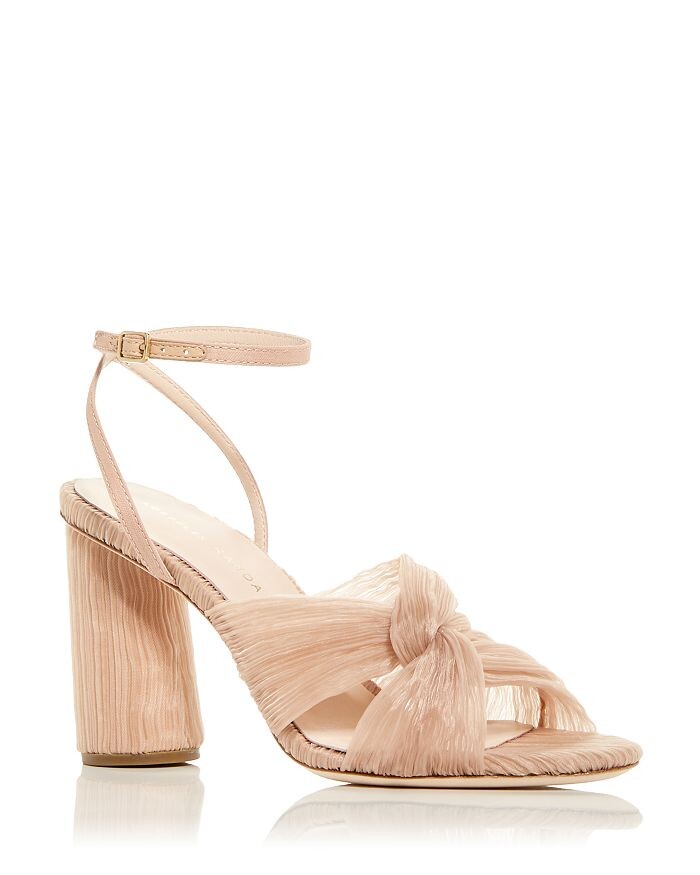 

Женские плиссированные босоножки Reed на высоком каблуке Loeffler Randall