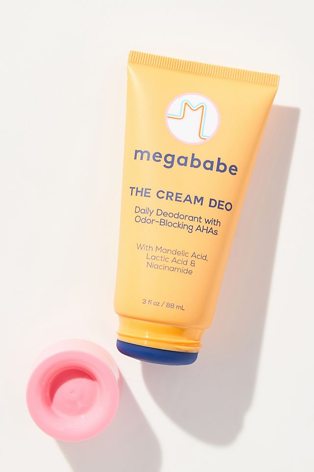 Ежедневный дезодорант Megababe The Cream Deo с блокирующими запах AHA-кислотами, оранжевый