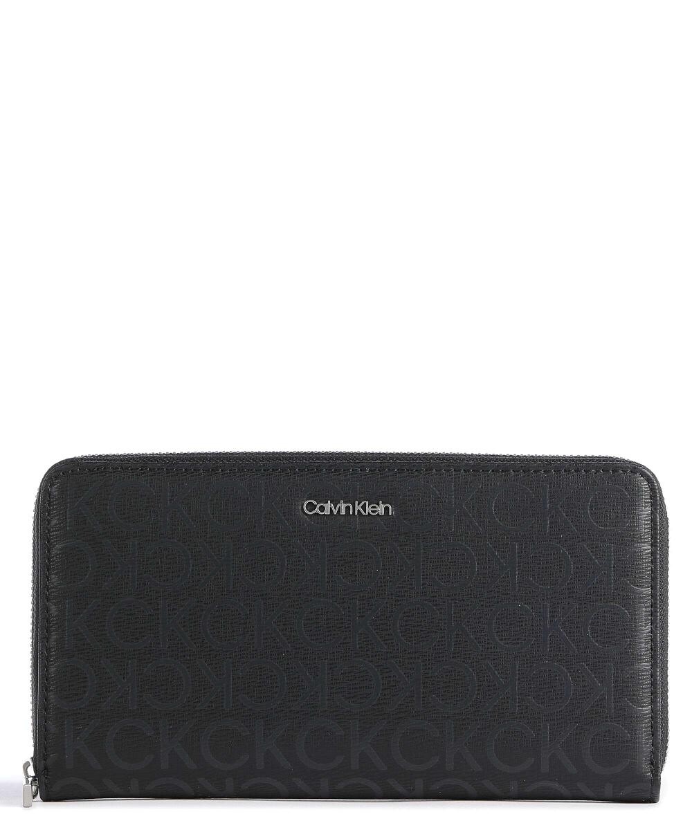 Кошелек CK Must Mono из искусственной кожи Calvin Klein, черный кошелек must small trifold mono calvin klein черный