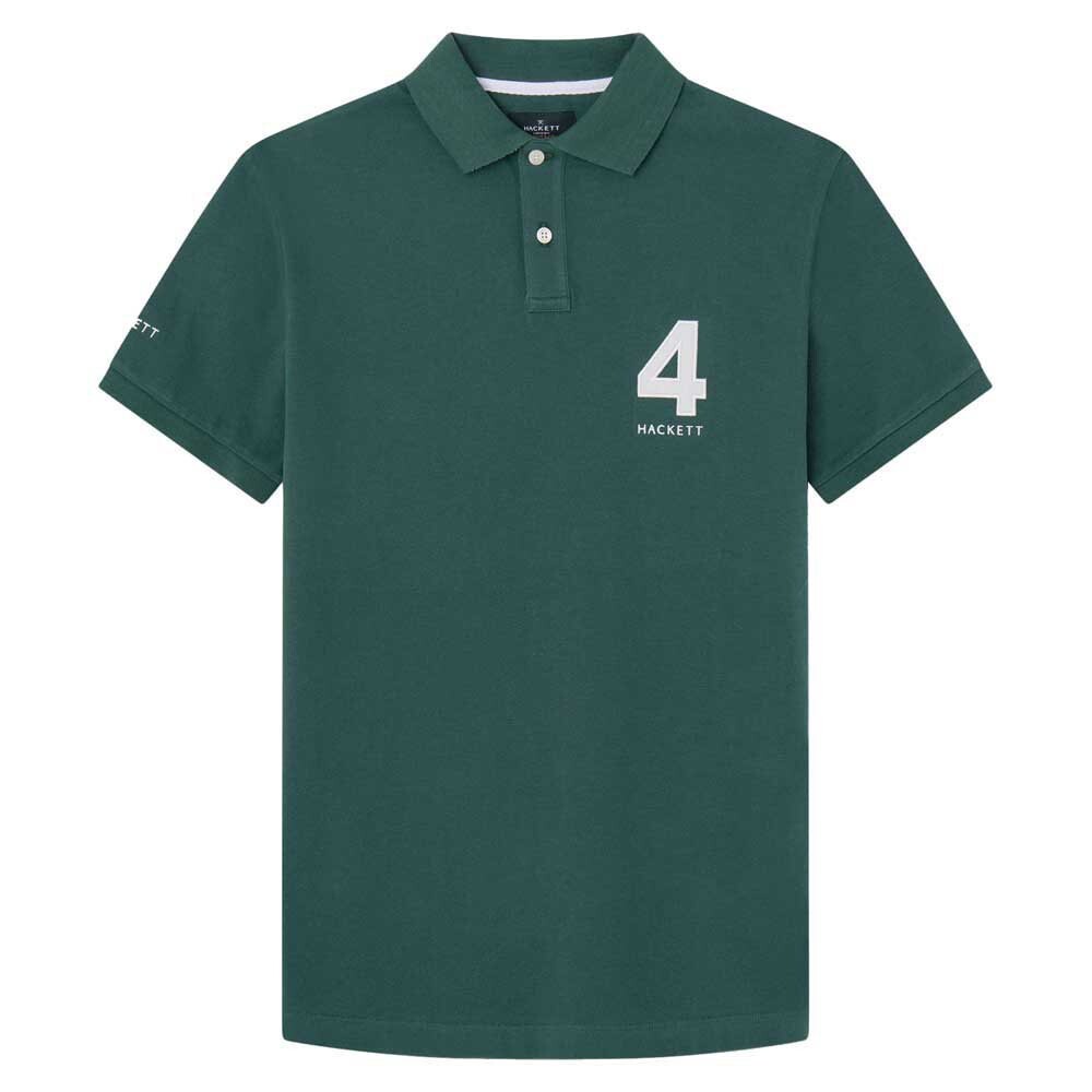 

Поло с коротким рукавом Hackett Heritage Number, зеленый