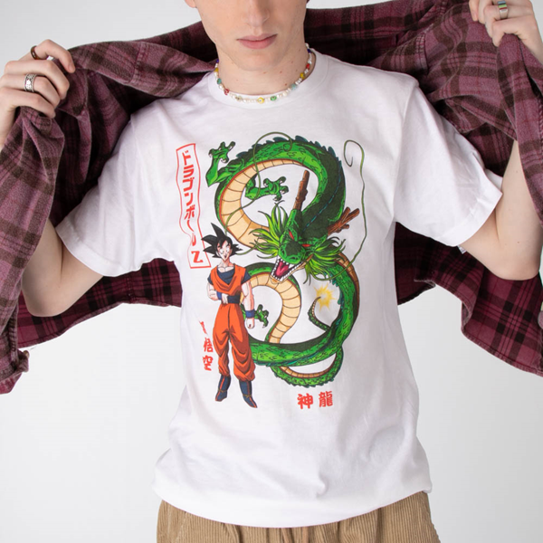 футболка dragon ball z goku и frieza белый Футболка Dragon Ball Z Goku And Shenron, белый
