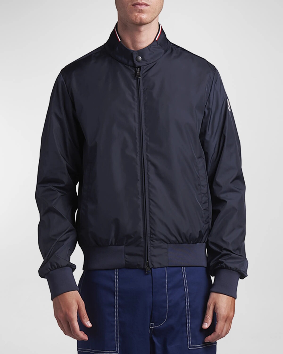

Мужская нейлоновая куртка с воротником-стойкой Reppe Moncler, цвет Black