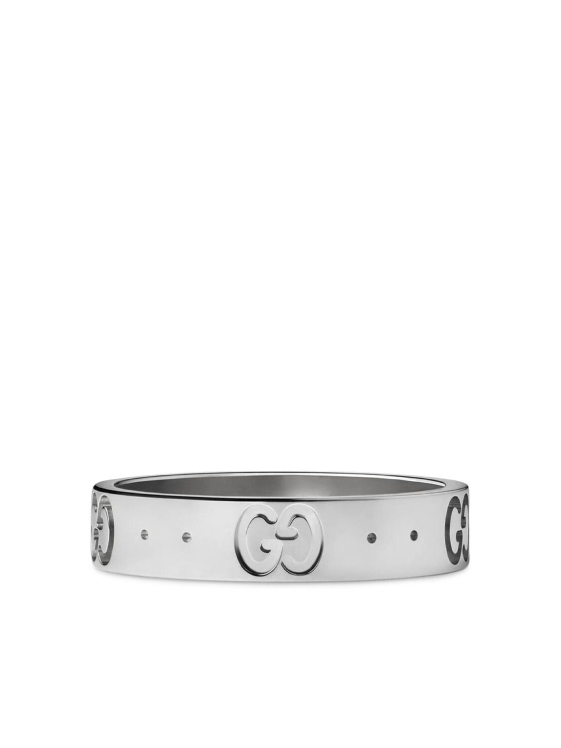 

Кольцо Icon из белого золота Gucci, серебряный