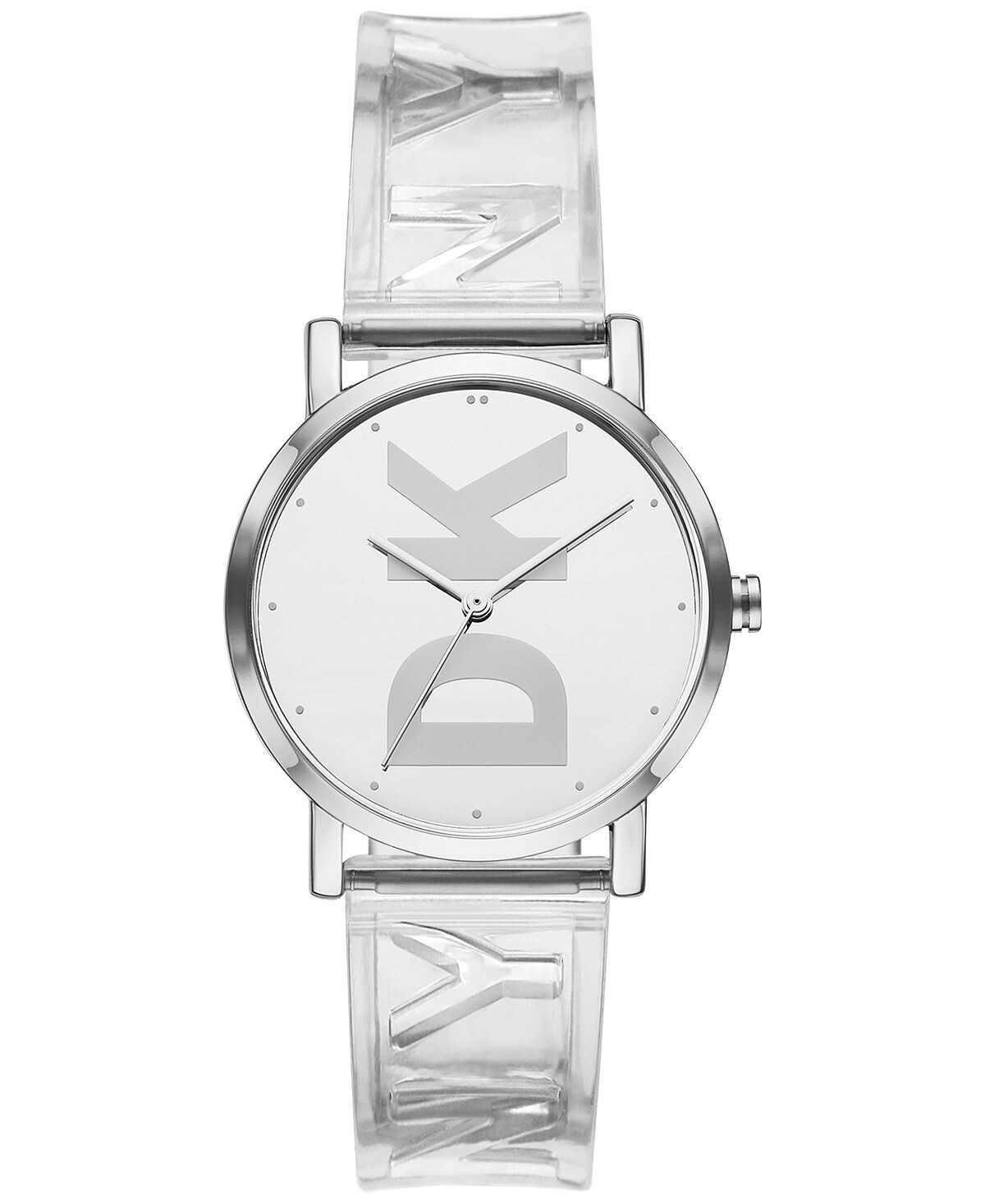 

Женские часы Soho с прозрачным ремешком, 34 мм DKNY