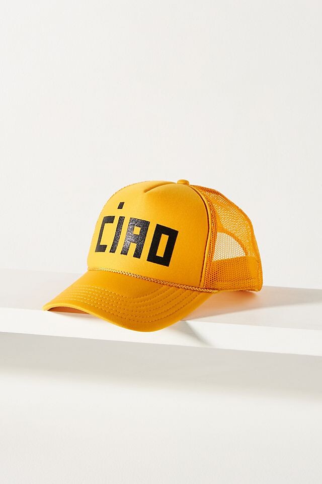 

Кепка Clare V. Ciao Trucker, желтый