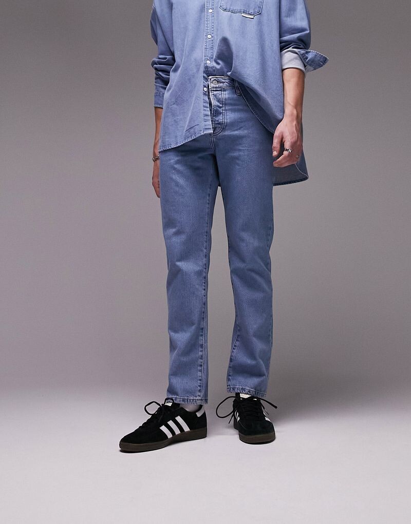 

Прямые джинсы Topman средней стирки