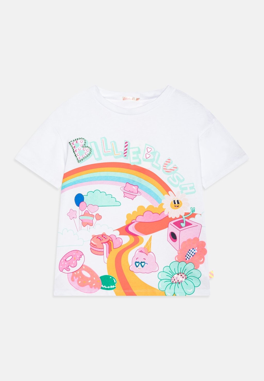

Футболка с принтом SLEEVES TEE Billieblush, цвет white