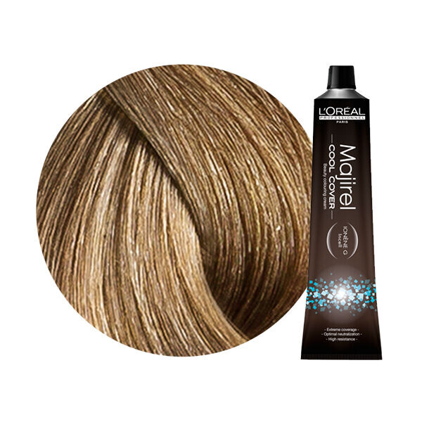 

Стойкая краска для волос холодных оттенков - цвет 8 светлый блондин L'Oréal Professionnel Majirel Cool Cover, 50 мл