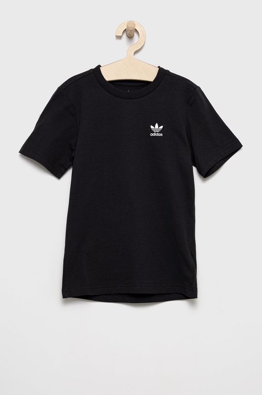 Хлопковая футболка для детей adidas Originals, черный фото