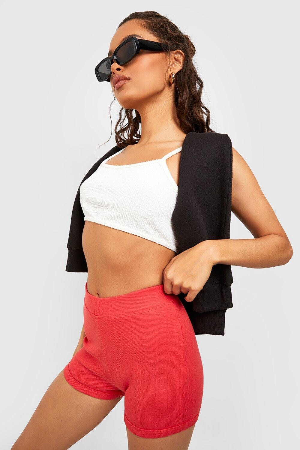 

Шорты для бега в ребку Boohoo, красный