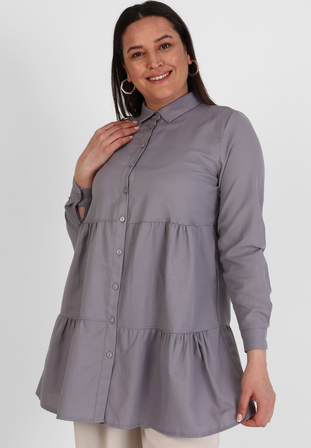 

Рубашка Alia Modanisa, цвет grey