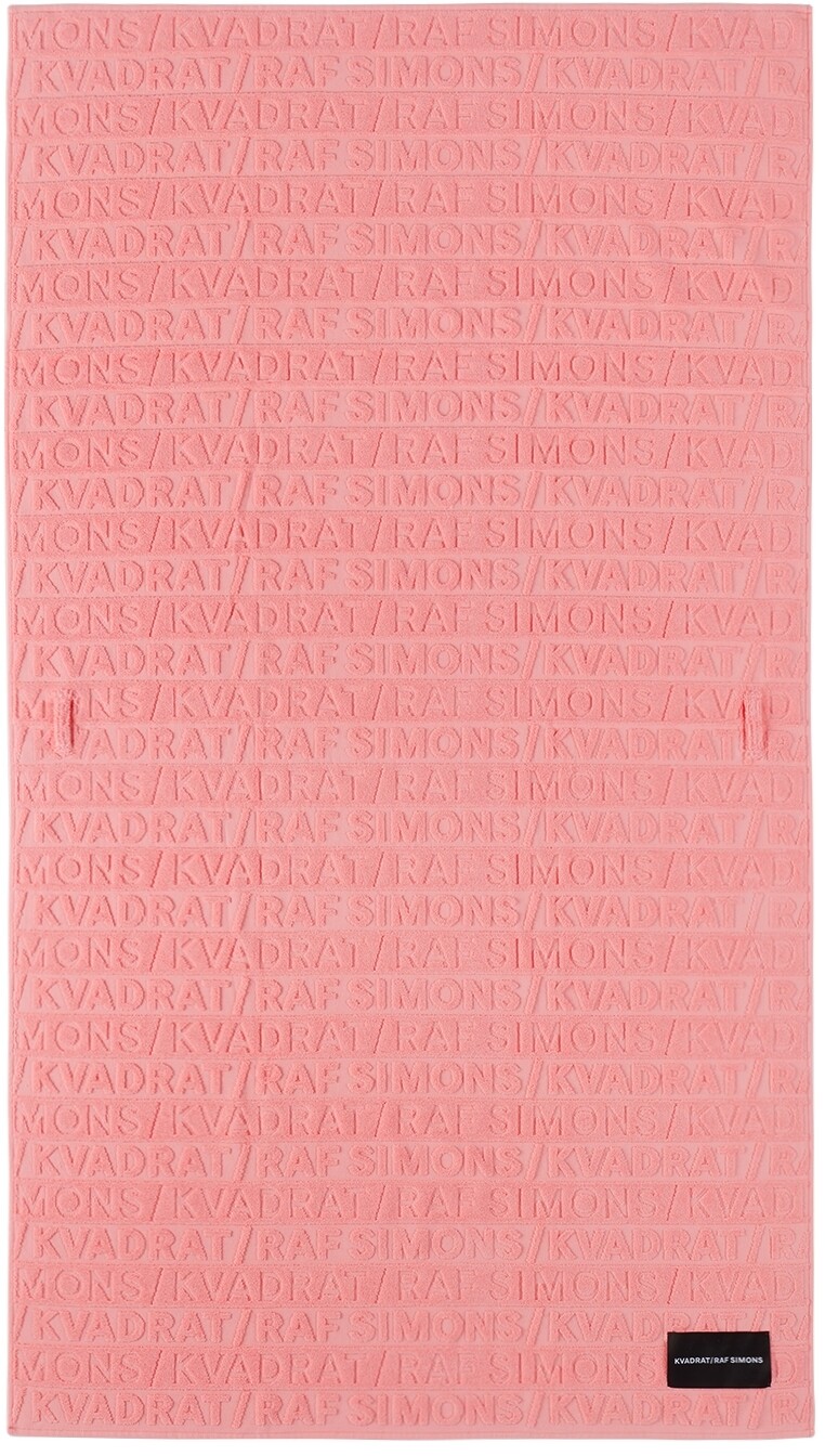 

Розовое пляжное полотенце Kvadrat/Raf Simons