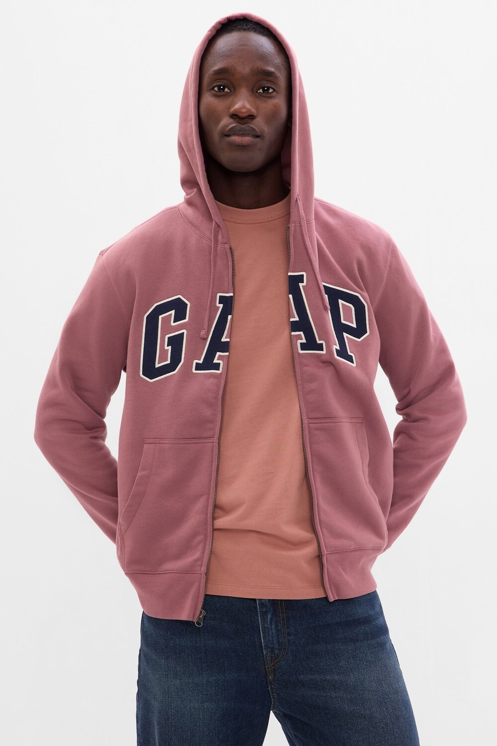 

Толстовка на молнии с логотипом Gap, розовый