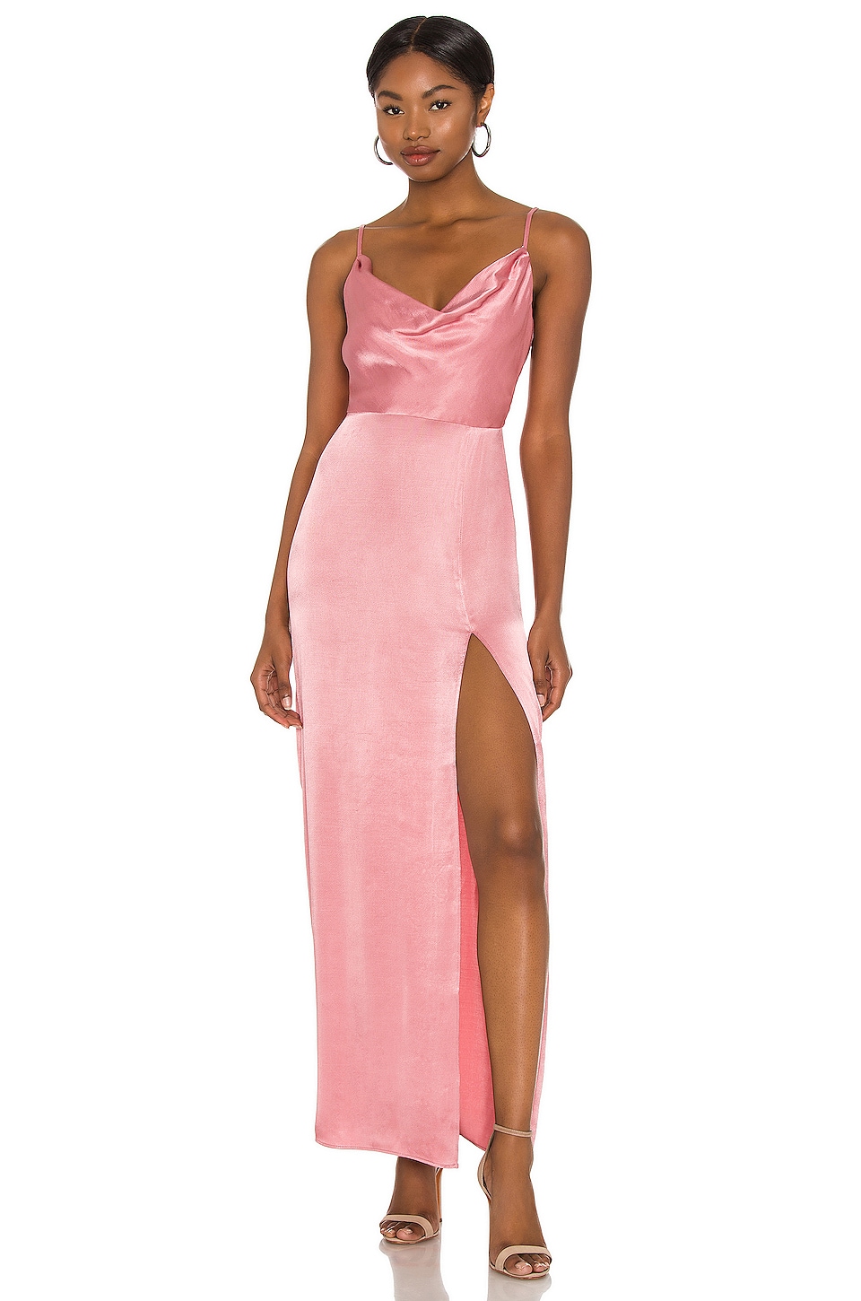 цена Платье NBD Lila Gown, цвет Mauve Pink