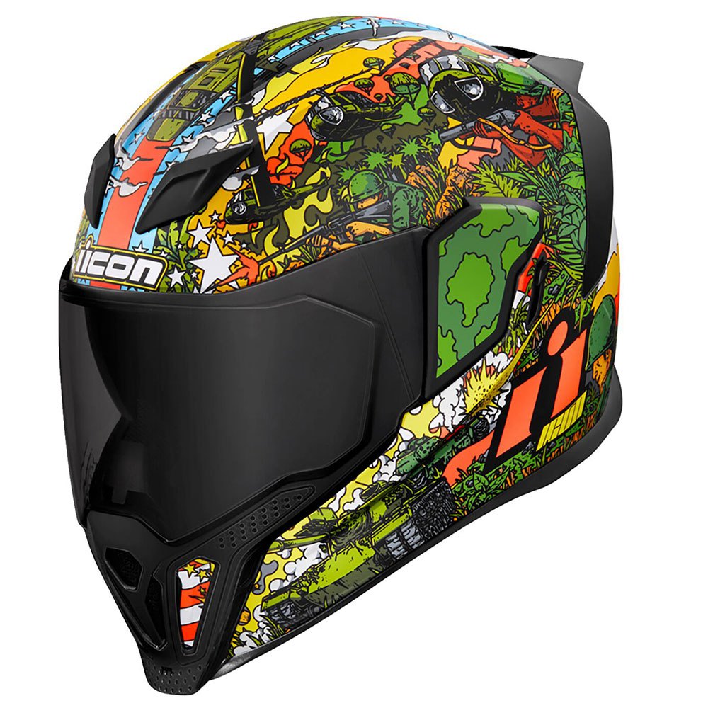 Шлем полнолицевой Icon Airflite GP23, разноцветный
