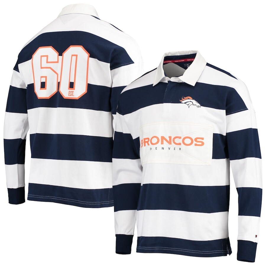 

Поло с длинным рукавом Tommy Hilfiger Denver Broncos, нави