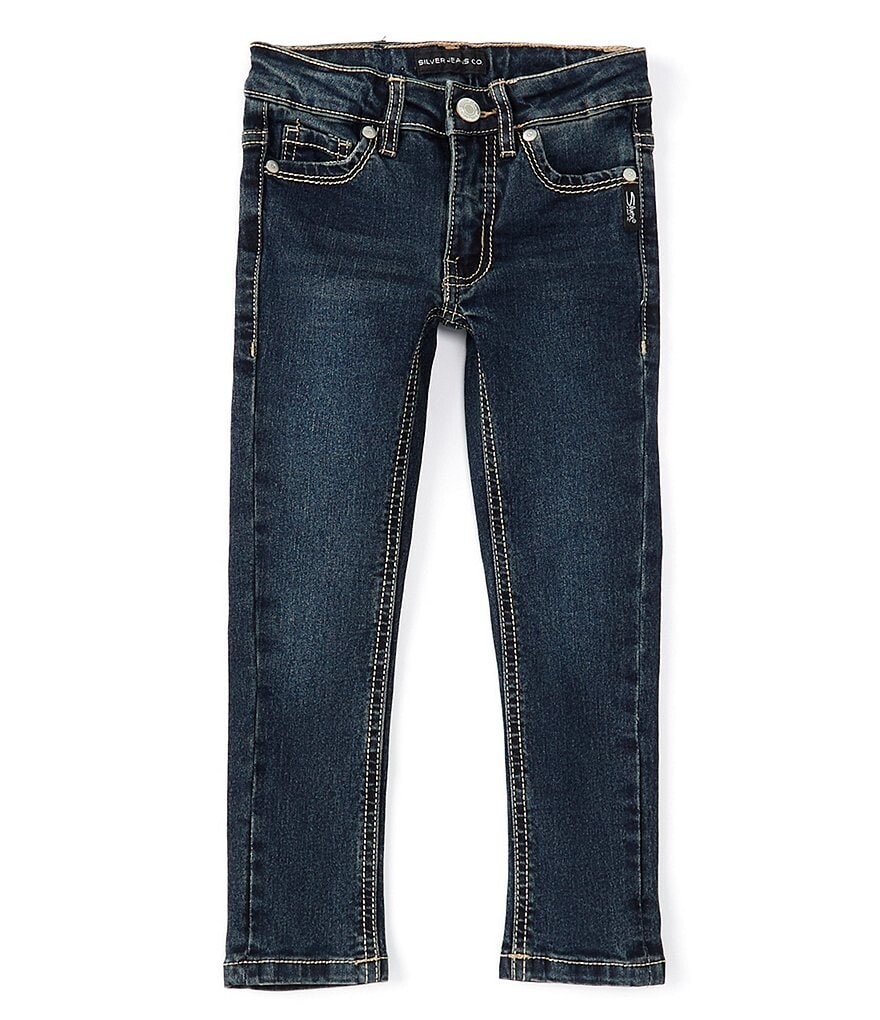

Джинсы скинни Amy Little Girls 4T-6X Silver Jeans Co., синий