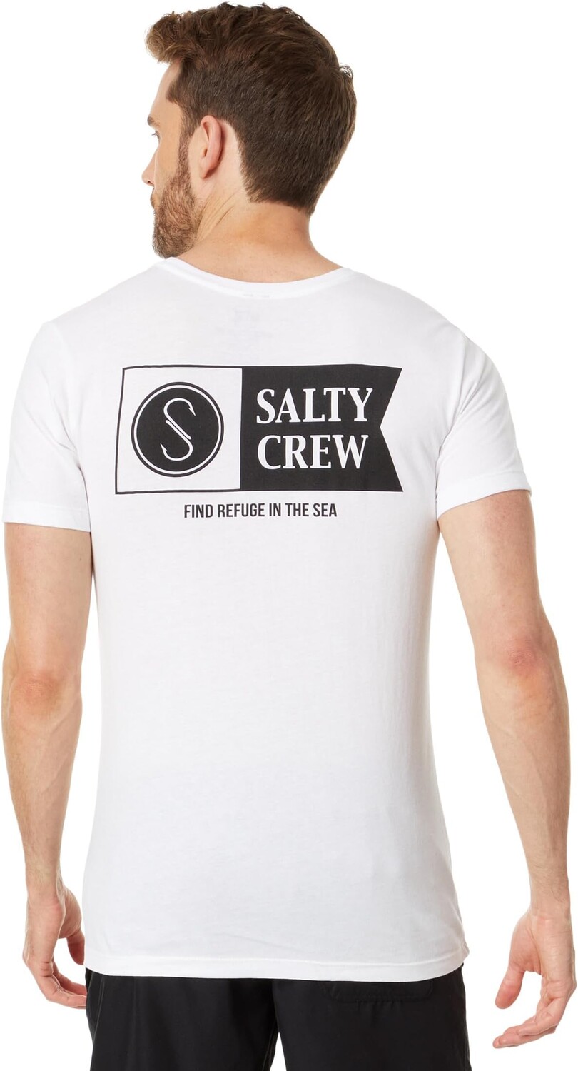 

Футболка Alpha Standard с короткими рукавами Salty Crew, белый