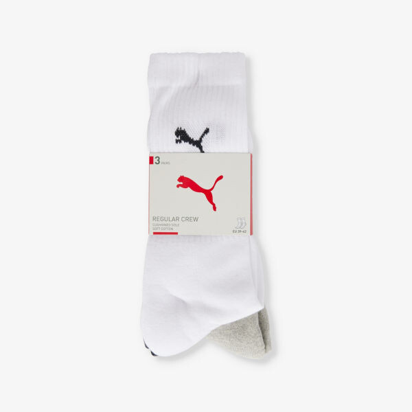 

Фирменная упаковка из трех носков из смесового хлопка длиной до середины икры Puma, черный