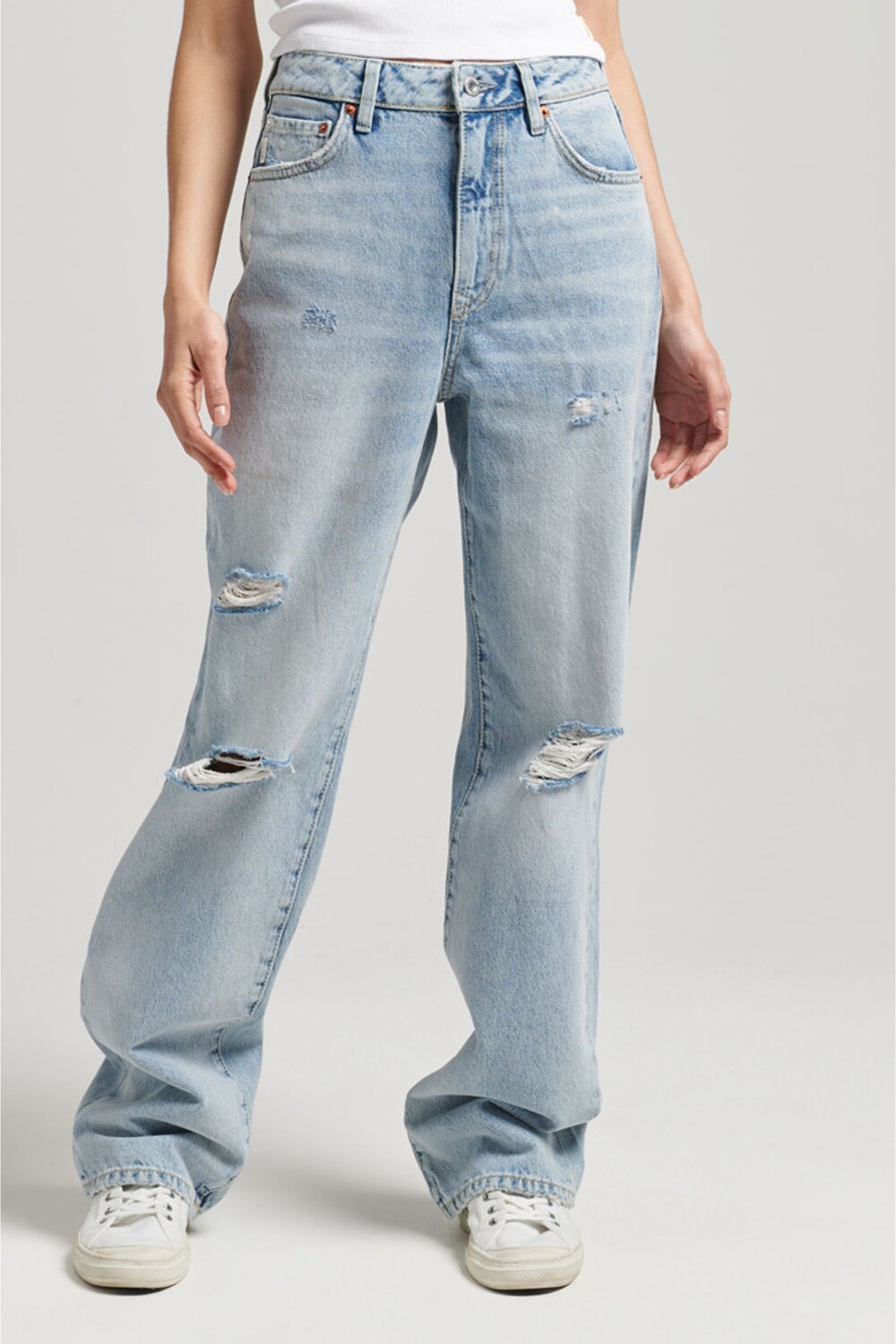 

Винтажные широкие джинсы Superdry, синий