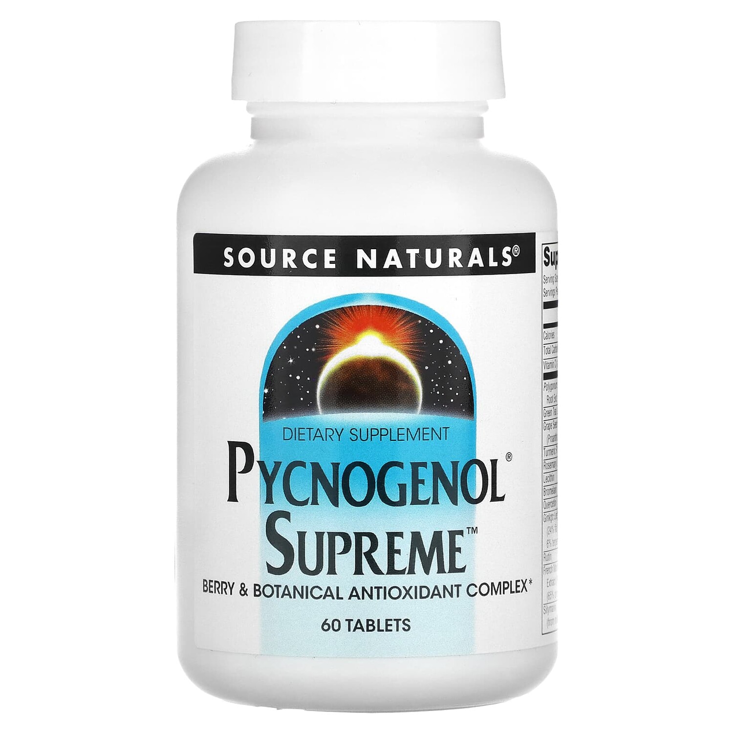 

Pycnogenol Supreme, 60 таблеток, Source Naturals