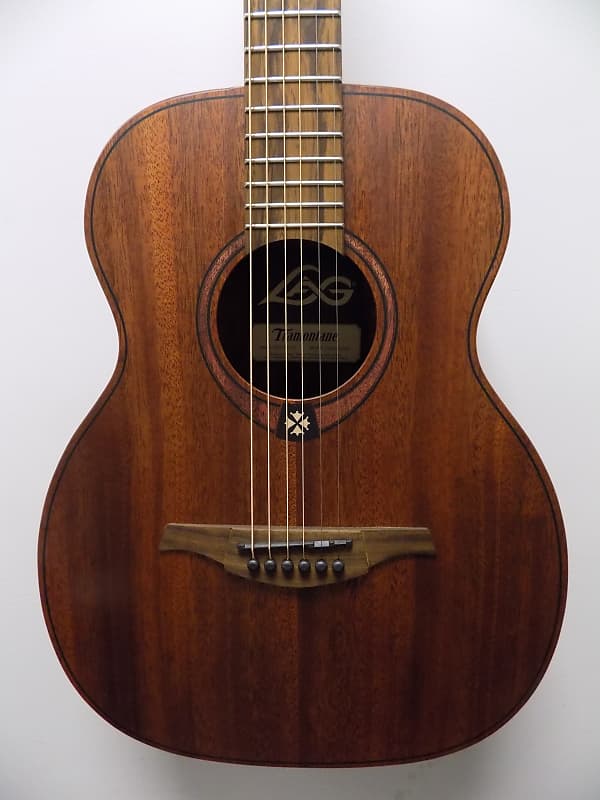 цена Акустическая гитара Lag TRAVEL-KA 6-String RH Tramontane Travel Khaya Acoustic Guitar w/ Mahogany Top - Natural