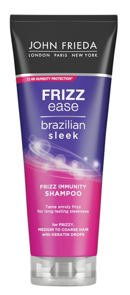 John Frieda Frizz Ease Brazilian Sleek Frizz Immunity шампунь, 250 ml кондиционеры бальзамы и маски john frieda питательная маска для вьющихся волос frizz ease dream curls