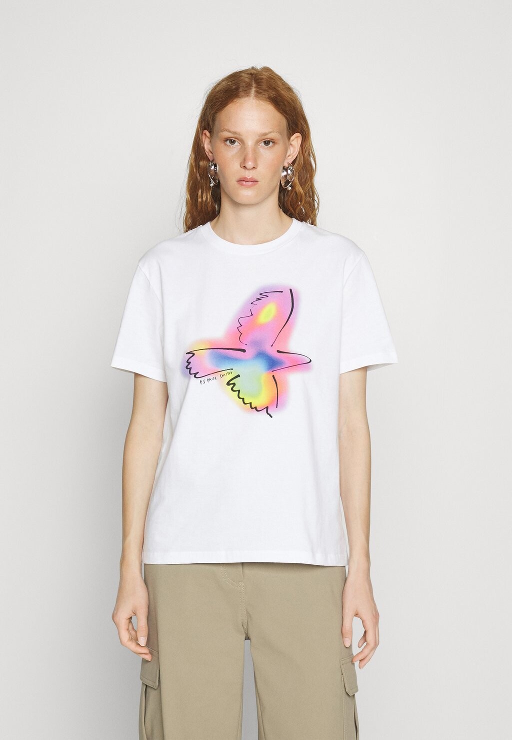 

Футболка с принтом PS Paul Smith, Серый