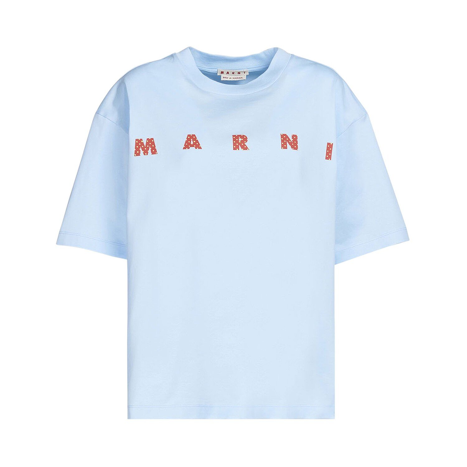 

Футболка с логотипом Marni Минеральный лед