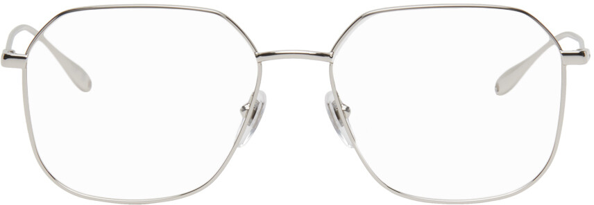 

Серебряные шестиугольные очки Gucci, цвет Silver/Silver/Transparent