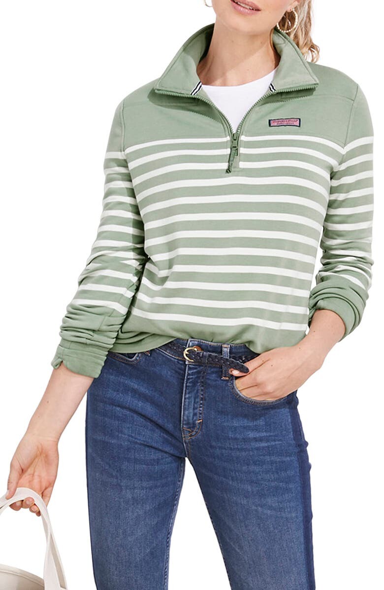 

Пуловер Shep Stripe Dreamcloth с молнией на четверть VINEYARD VINES