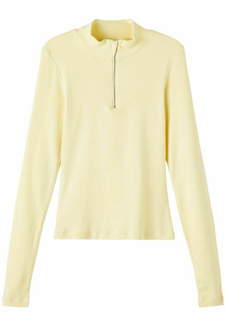 

Вязаный свитер MIT HALF-ZIP LMTD, цвет pastel yellow
